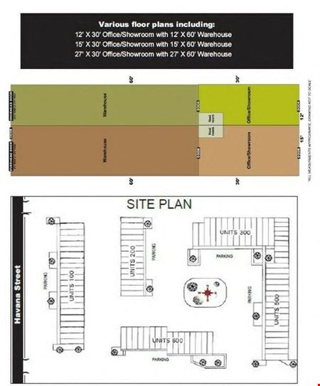 Industrial space for Rent at 10,20,30,50 & 60 S. Havana St in Aurora