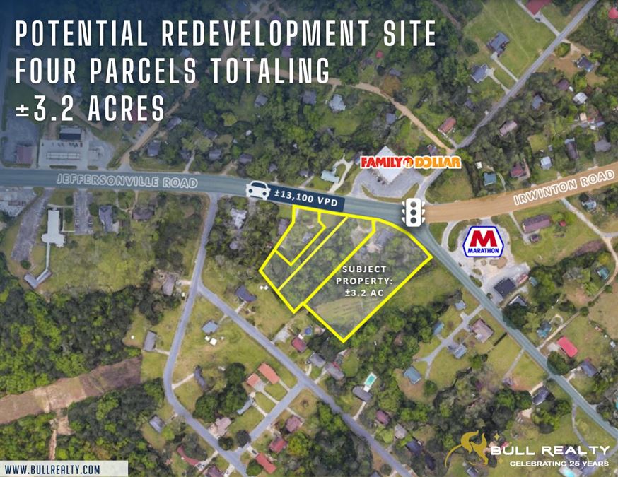 Potential Redevelopment Site | Four Parcels Totaling ±3.2 Acres