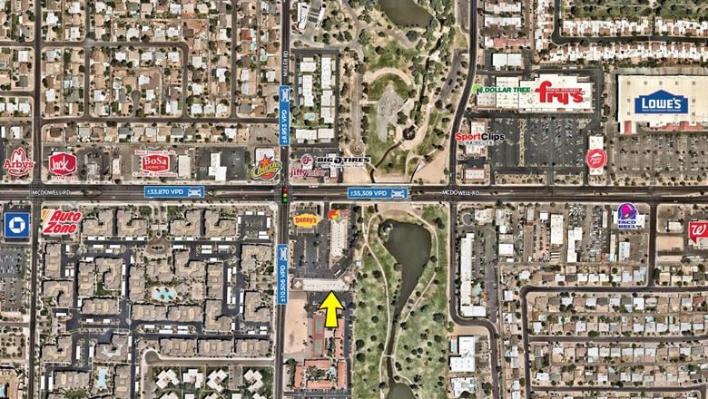 Retail space for Rent at 7605 E McDowell Rd in Scottsdale