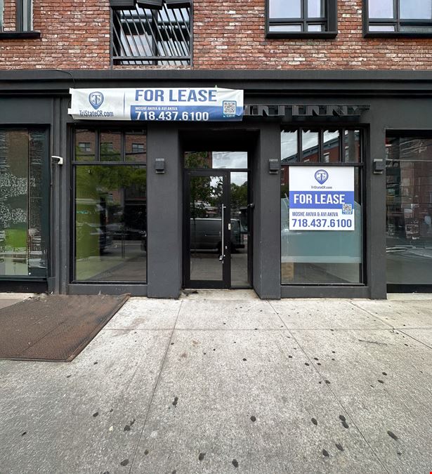 2,000 SF | 268 Metropolitan Avenue | Retail Space in Williamsburg for Lease
