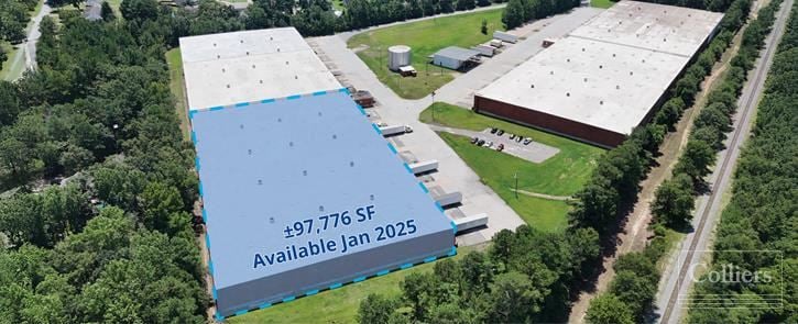 ±97,776-SF of industrial space for lease in Lugoff, SC