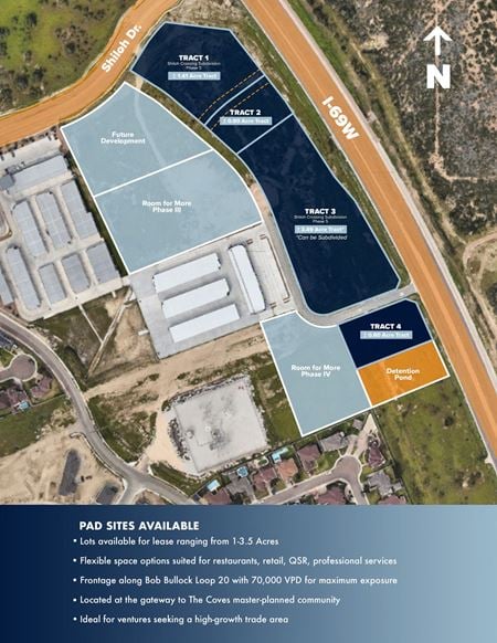 VacantLand space for Rent at The Shoppes at Shiloh Phase V in Laredo