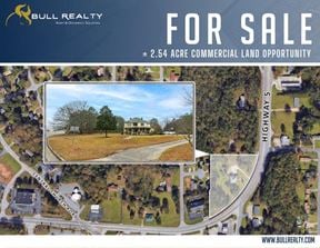 ± 2.54 Acre Commercial Land Opportunity