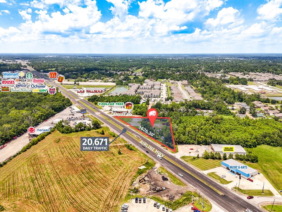 Prime ±2.17 Acre Corner Development Lot on Airline Hwy