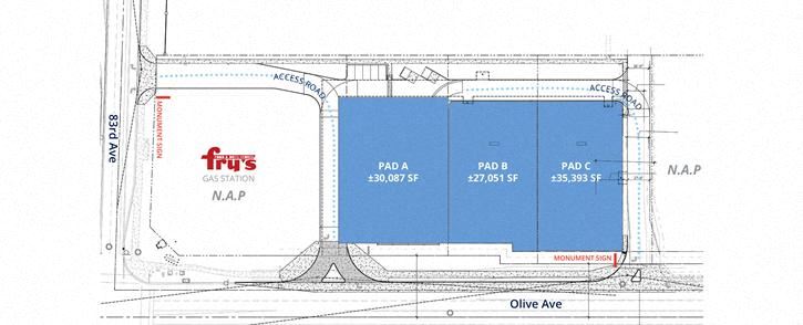 Retail Pads for Ground Lease Build-to-Suite or Sale