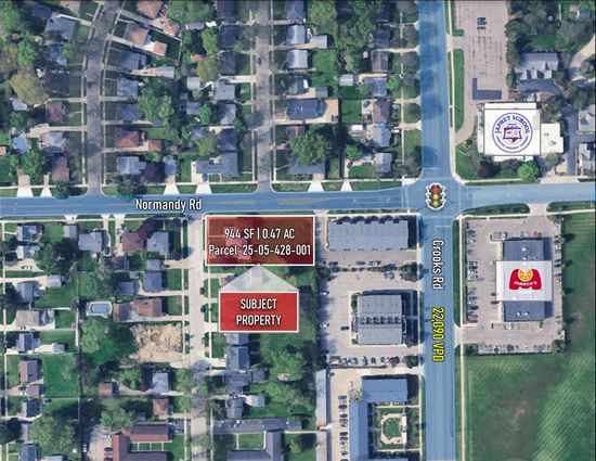 0.47 Acres For Development (Corner of Crooks Rd & Normandy Rd)