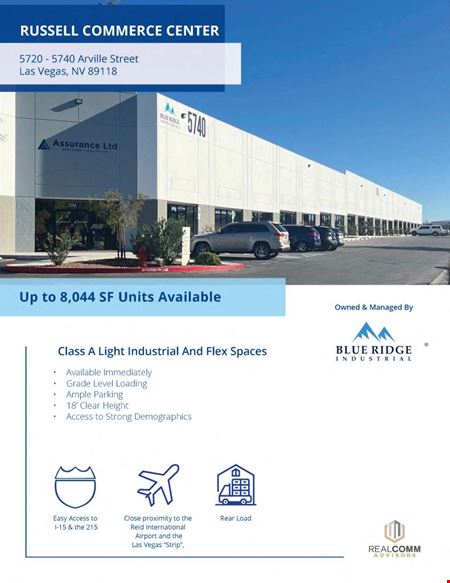 Photo of commercial space at 5740 Arville Street in Las Vegas