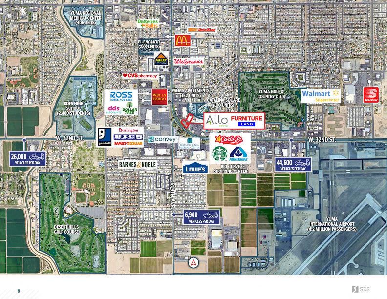 Yuma, AZ Furniture Land & Allo Fiber 302 W. 32nd Street, Yuma, AZ CommercialSearch
