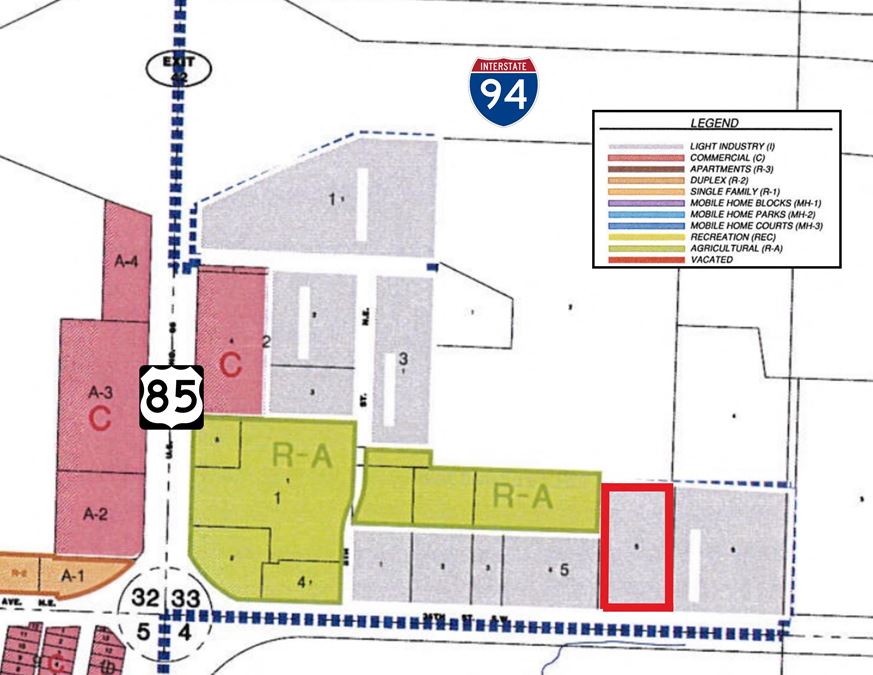 13.13 Acres with Interstate Visibility