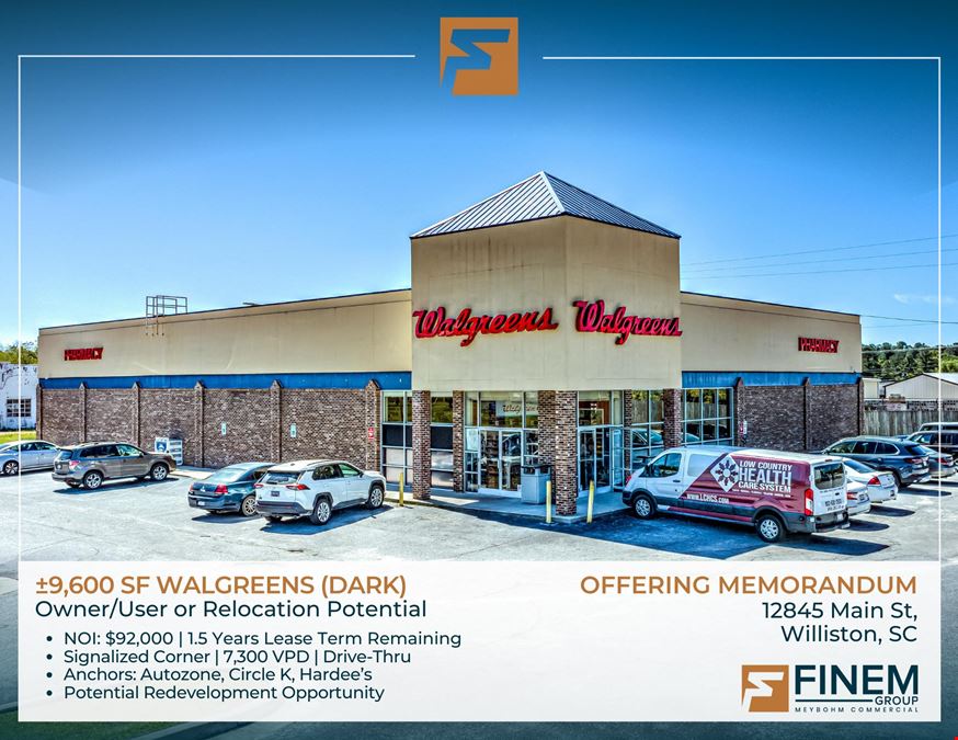 ±9,600 SF Walgreens (Dark)