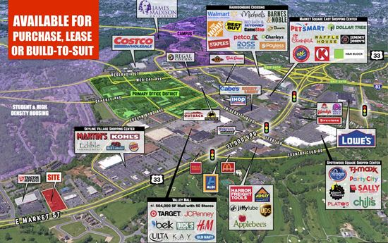 Build-to-Suit Drive-Thru or Retail Pad on East Market St