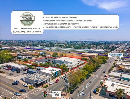 Retail space for Sale at 211-231 South Riverside Avenue in Rialto