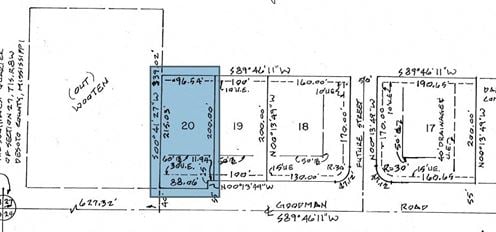 .47 AC - Goodman Road - Horn Lake, MS - Lot 20