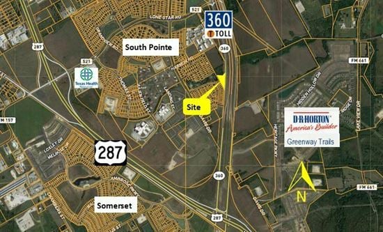 South Mansfield Freeway Commercial Site