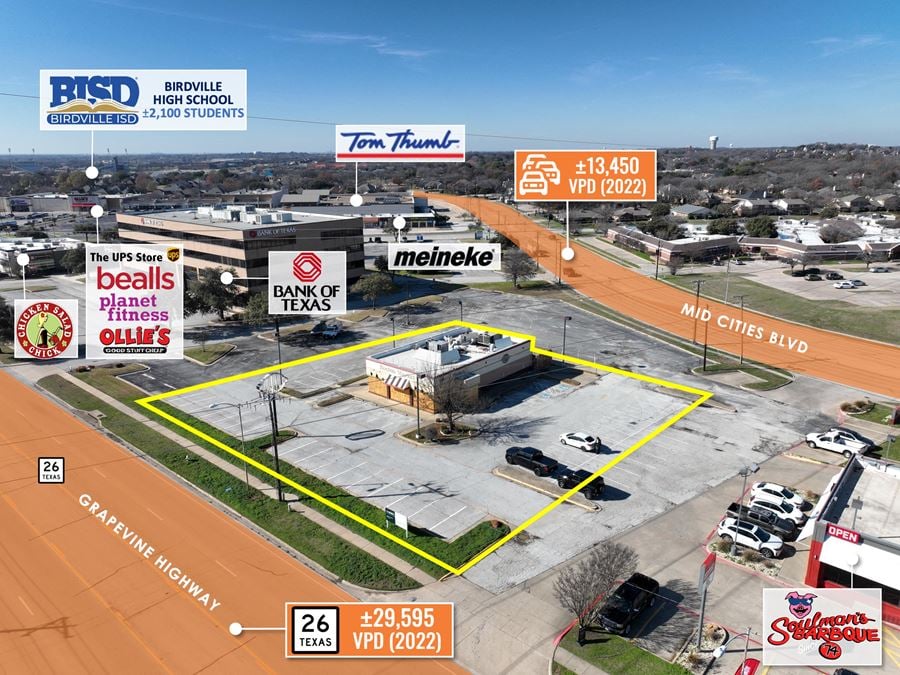 REIT Sale | Former Boston Market | 43K VPD | Dallas MSA | Drive Thru