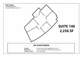 2236 SF Suite 140 Professional Office Space