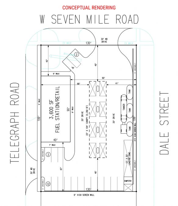 SEC of 7 Mile and Telegraph Roads