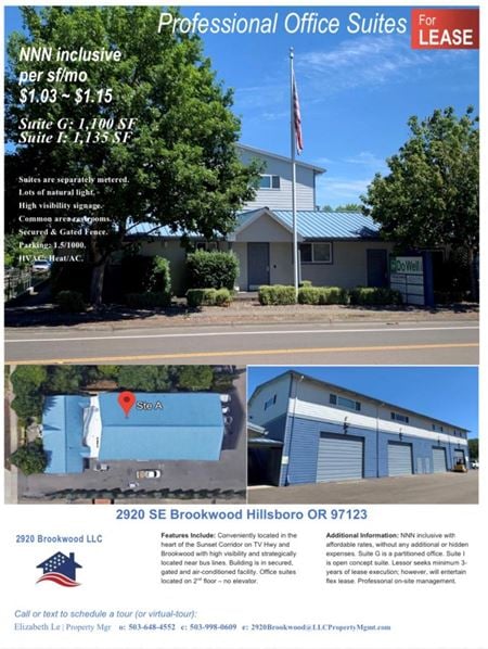 Office space for Rent at 2920 SE brookwood Ave in Hillsboro