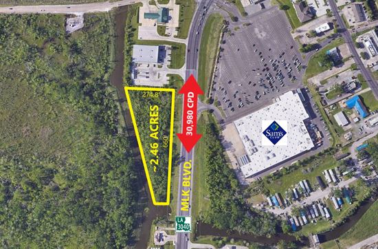 2.6 Acre Retail Lot on MLK in Houma
