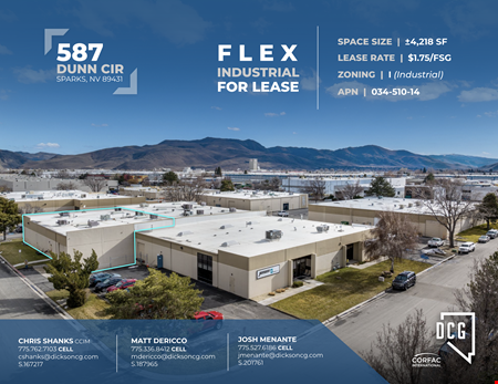 Industrial space for Rent at 587 Dunn Cir in Sparks