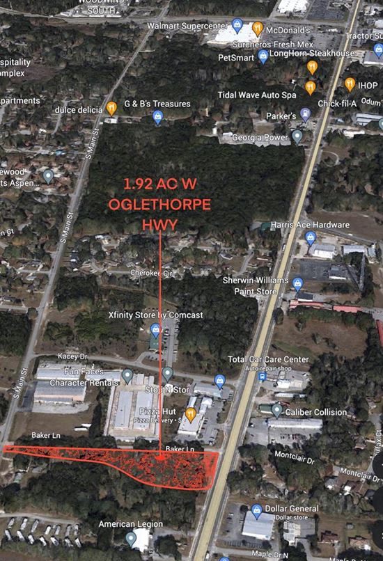 1.92 AC Oglethorpe Hwy Hwy, Hinesville, GA, 31313
