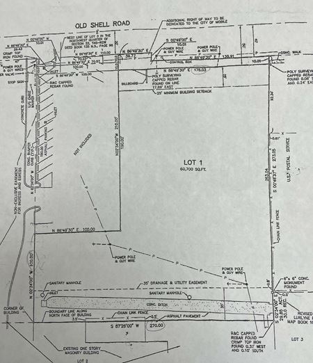 VacantLand space for Sale at 5559 Old Shell Rd in Mobile