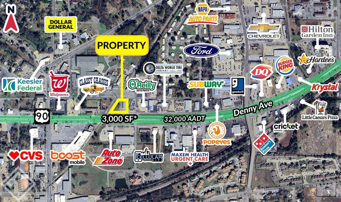 Office/Retail Space on Denny Avenue