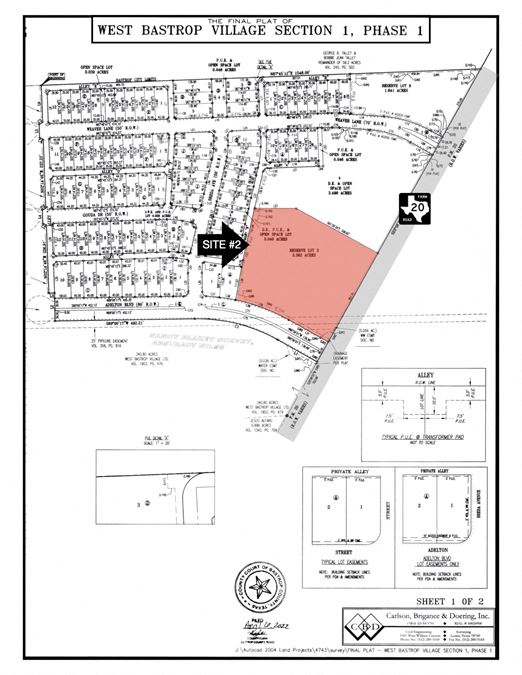 3.3 Acre Retail Development Tract in Adelton