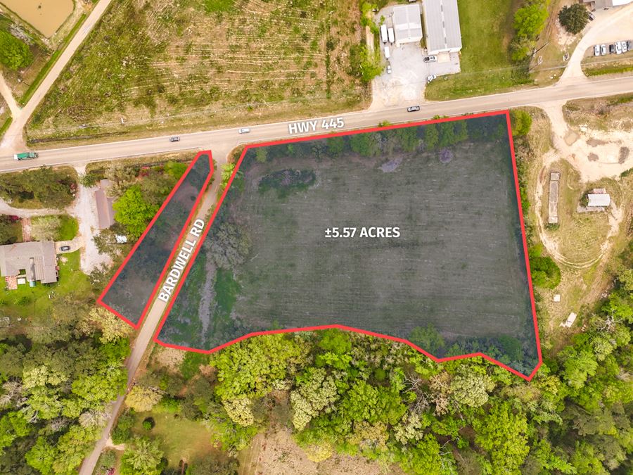 ±5.57 Acre Development Tract with Hwy 445 Frontage