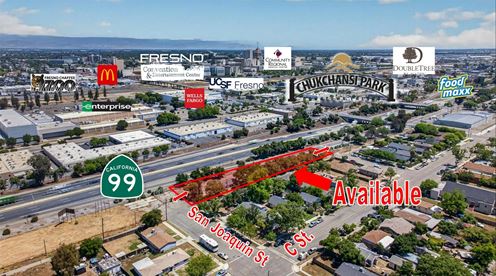 ±1,248 SF Freestanding Building + Paved/ Fenced Yard Storage Opportunity Near CA-99