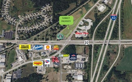 VacantLand space for Sale at I-43 Prime Commercial Development in East Troy