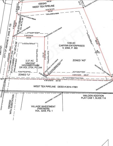 VacantLand space for Sale at 5126 S Clack / Lot 2 / 5.60 ACRES in Abilene