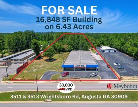 Photo of commercial space at 3511 & 3513 Wrightsboro Rd in Augusta