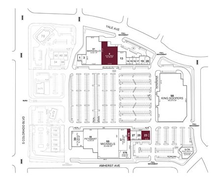 Retail space for Rent at  SEC Colorado Blvd & Yale Ave in Denver