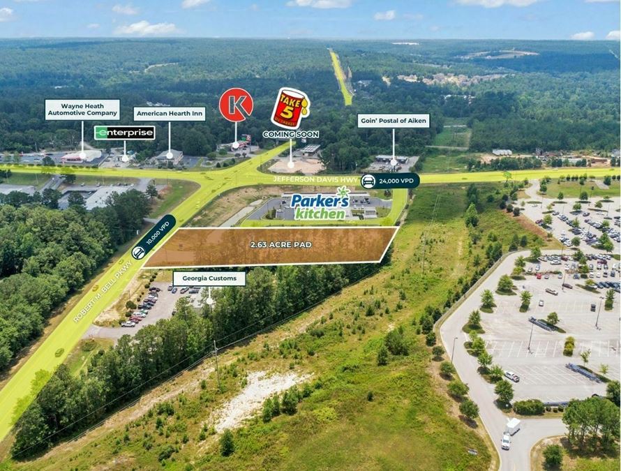 2.63 Acres | Signalized Corner | 33.5K Combined VPD