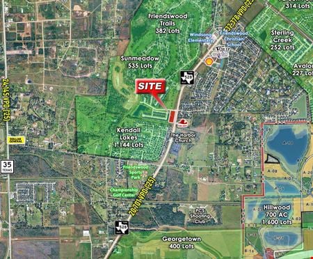 VacantLand space for Sale at SWC of FM-528 & FriendswoodTrail in Friendswood