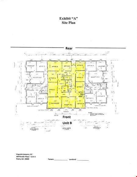 Office space for Rent at 609 B Ponder Place Dr in Evans