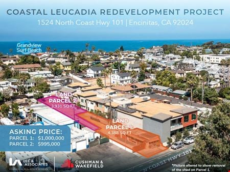 VacantLand space for Sale at 1524 North Coast Highway 101 in Encinitas