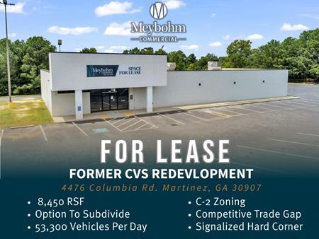 Retail space for Rent at 4476 Columbia Rd in Augusta