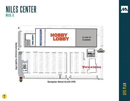 Retail space for Rent at 7233 West Dempster Street in Niles