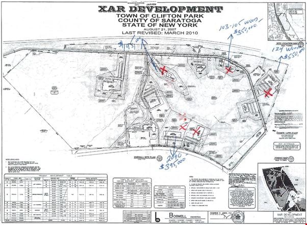 VacantLand space for Sale at 77/83, 103 -105, and 124 Wood Road and 2090 RT 9 in Clifton Park