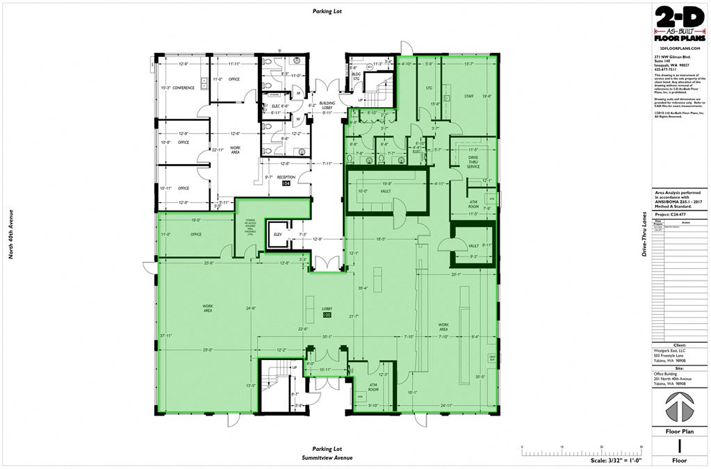 Professional Office/Retail  Space w/ 2 Lane Drive Thru