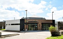 Free Standing Building With Drive Thru Lanes