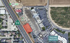 Commercial Retail Parcel Available Off HWY-99 in Tulare, CA