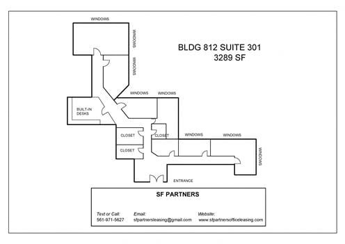 3289 SF 812-Suite 301 Professional Office Space