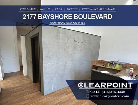 Retail space for Rent at 2177 Bayshore Blvd San Francisco in San Francisco
