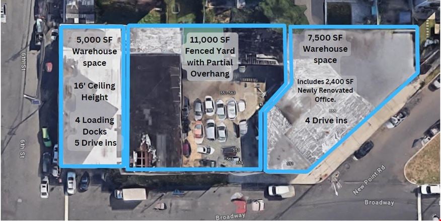Industrial space for Rent at 551 New Point Road in Elizabeth