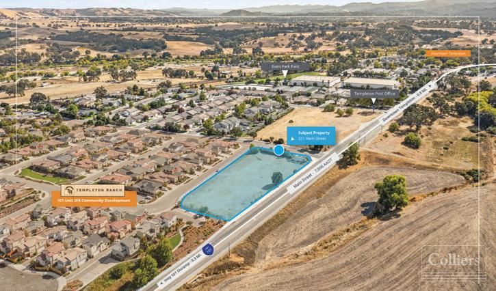 ??Two-Lot Commercial Development Site Between Downtown Templeton & Hwy 101