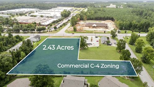 2.4 Acres at Lighted Intersection