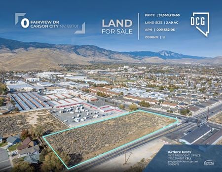 VacantLand space for Sale at 0 Fairview Drive in Carson City